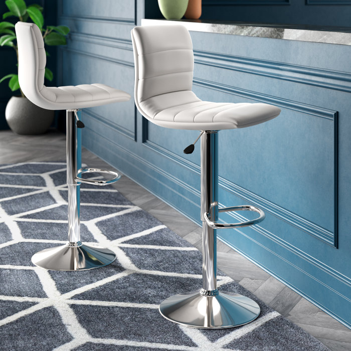 Wade Logan® Clift Swivel Adjustable Height Bar Stool & Reviews Wayfair